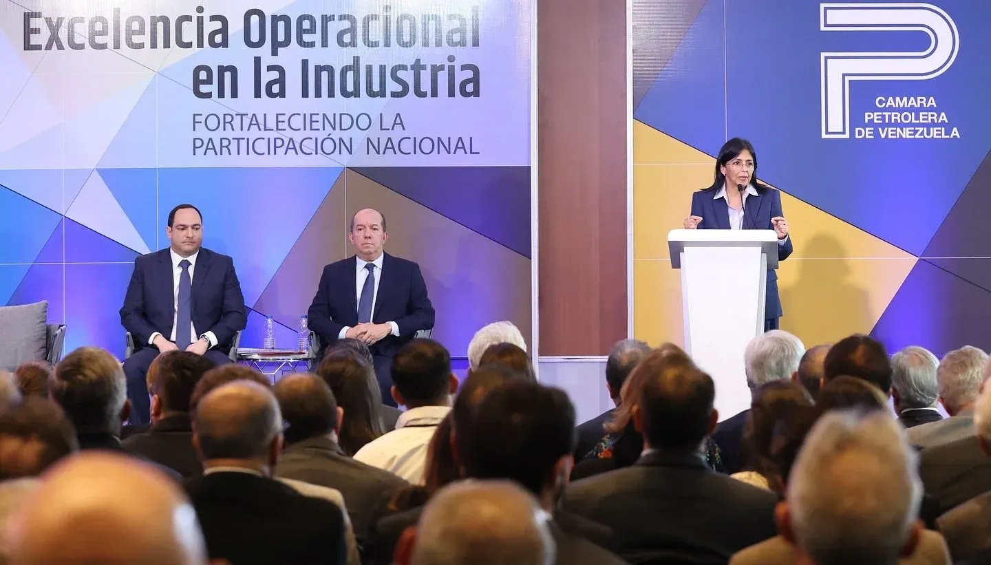 Delcy Rodriguez and Hector Obregon outline PDVSA plan for 2025